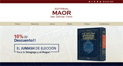 Desktop Screenshot of editorialmaor.com