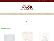 Tablet Screenshot of editorialmaor.com